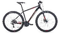 Велосипед горный Forward Apache 2.0 disc d-29 3x7 (2021) 19" черный/красный